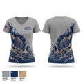 Perrytown Volunteer Fire Department 34251543 Women's Short Sleeve V-neck Shirt - 1