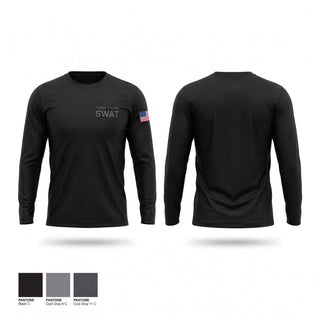 Long Sleeve Performance Shirt, Dodge County SWAT, Police, Teamtime, Team time, sublimation, custom sports apparel, team uniforms, spirit wear, spiritwear, sports uniforms, custom shirts, team store, custom team store, fundraiser sports, apparel fundraiser