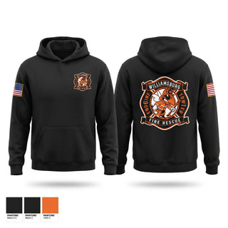 Hoodie, Williamsburg Fire Department, Fire Department, Teamtime, Team time, sublimation, custom sports apparel, team uniforms, spirit wear, spiritwear, sports uniforms, custom shirts, team store, custom team store, fundraiser sports, apparel fundraiser