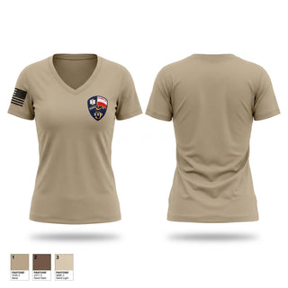 Womens Short Sleeve Vneck Shirt, Crosby EMS, EMS/EMT, Teamtime, Team time, sublimation, custom sports apparel, team uniforms, spirit wear, spiritwear, sports uniforms, custom shirts, team store, custom team store, fundraiser sports, apparel fundraiser