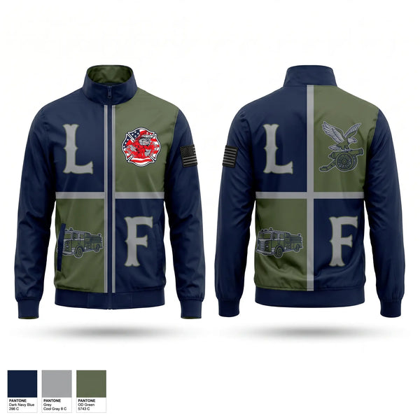Windbreaker, La Porte, Fire Department, Teamtime, Team time, sublimation, custom sports apparel, team uniforms, spirit wear, spiritwear, sports uniforms, custom shirts, team store, custom team store, fundraiser sports, apparel fundraiser