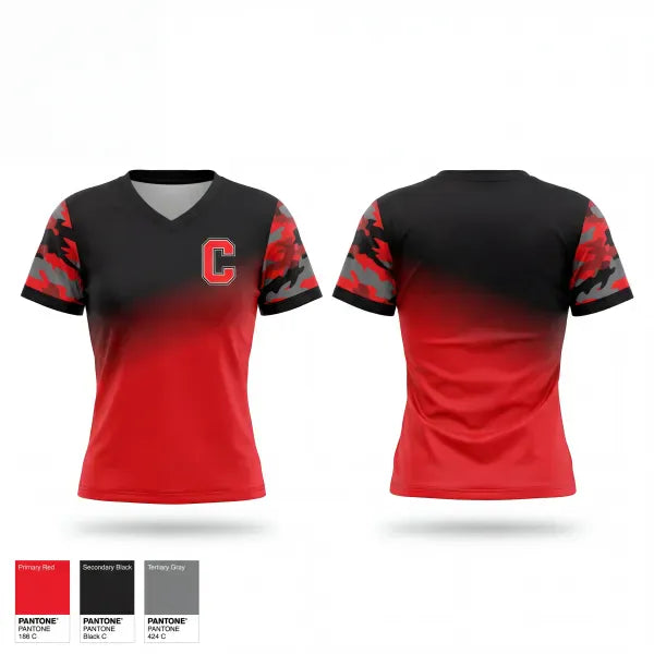 Womens Short Sleeve Vneck Shirt, Central High School Tennis, Tennis, Teamtime, Team time, sublimation, custom sports apparel, team uniforms, spirit wear, spiritwear, sports uniforms, custom shirts, team store, custom team store, fundraiser sports, apparel fundraiser