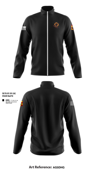 Fleece Jacket, 434th FA BDE H2F, Army, Teamtime, Team time, sublimation, custom sports apparel, team uniforms, spirit wear, spiritwear, sports uniforms, custom shirts, team store, custom team store, fundraiser sports, apparel fundraiser