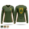 333 MP Brigade Women's Long Sleeve V-neck Shirt - 1