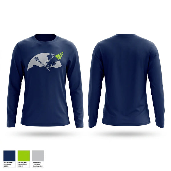 Long Sleeve Performance Shirt, Chilliwack Hawks, Men's Lacrosse, Teamtime, Team time, sublimation, custom sports apparel, team uniforms, spirit wear, spiritwear, sports uniforms, custom shirts, team store, custom team store, fundraiser sports, apparel fundraiser