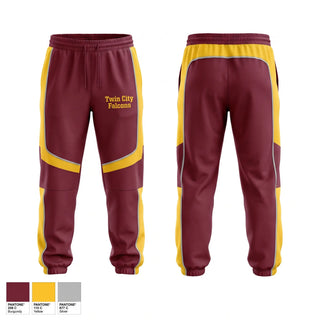 Sweatpants, Twin City Falcons, Football, Teamtime, Team time, sublimation, custom sports apparel, team uniforms, spirit wear, spiritwear, sports uniforms, custom shirts, team store, custom team store, fundraiser sports, apparel fundraiser