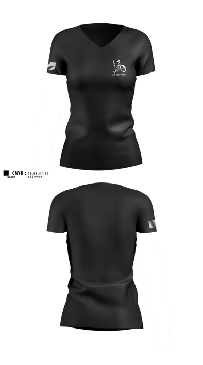 AV-PED//FST 85926430 Women's Short Sleeve V-neck Shirt - 1