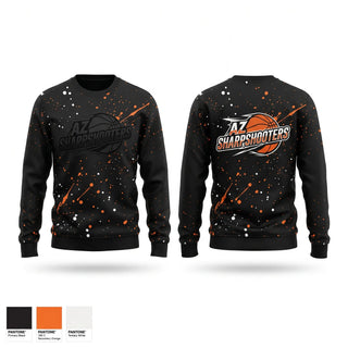 Crew Neck Sweatshirt, AZ SHARPSHOOTERS, Men's Basketball, Teamtime, Team time, sublimation, custom sports apparel, team uniforms, spirit wear, spiritwear, sports uniforms, custom shirts, team store, custom team store, fundraiser sports, apparel fundraiser