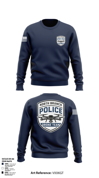 Crew Neck Sweatshirt, North Branch Police Dept., , Teamtime, Team time, sublimation, custom sports apparel, team uniforms, spirit wear, spiritwear, sports uniforms, custom shirts, team store, custom team store, fundraiser sports, apparel fundraiser