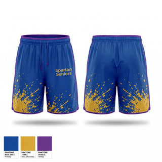 Athletic Shorts With Pockets, Spartan Seniors, Cross Country, Teamtime, Team time, sublimation, custom sports apparel, team uniforms, spirit wear, spiritwear, sports uniforms, custom shirts, team store, custom team store, fundraiser sports, apparel fundraiser