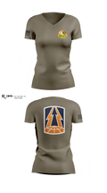 335th Signal Command (Theater) Women's Short Sleeve V-neck Shirt - 3