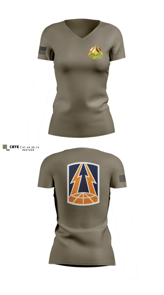 Womens Short Sleeve Vneck Shirt, 335th Signal Command (Theater), Army, Teamtime, Team time, sublimation, custom sports apparel, team uniforms, spirit wear, spiritwear, sports uniforms, custom shirts, team store, custom team store, fundraiser sports, apparel fundraiser