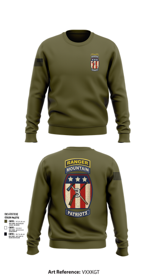 Crew Neck Sweatshirt, 2-47 infantry 3rd BRG 10th MTN, Army, Teamtime, Team time, sublimation, custom sports apparel, team uniforms, spirit wear, spiritwear, sports uniforms, custom shirts, team store, custom team store, fundraiser sports, apparel fundraiser