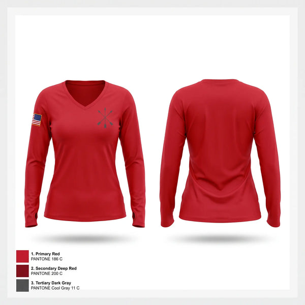 Womens Long Sleeve Vneck Shirt, TACTICAL TRAINING UNIT, Police, Teamtime, Team time, sublimation, custom sports apparel, team uniforms, spirit wear, spiritwear, sports uniforms, custom shirts, team store, custom team store, fundraiser sports, apparel fundraiser