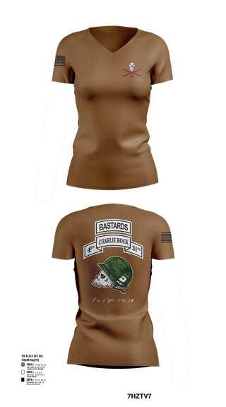 Womens Short Sleeve Vneck Shirt, Charlie Rock, 4-31 IN, 2IBCT, 10MTN, , Teamtime, Team time, sublimation, custom sports apparel, team uniforms, spirit wear, spiritwear, sports uniforms, custom shirts, team store, custom team store, fundraiser sports, apparel fundraiser