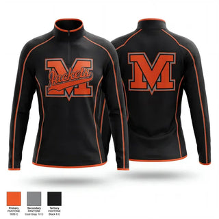 Quarter Zip Jacket, Yellow Jackets, Men's Basketball, Teamtime, Team time, sublimation, custom sports apparel, team uniforms, spirit wear, spiritwear, sports uniforms, custom shirts, team store, custom team store, fundraiser sports, apparel fundraiser