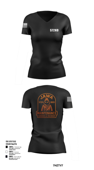 Womens Short Sleeve Vneck Shirt, 572nd, , Teamtime, Team time, sublimation, custom sports apparel, team uniforms, spirit wear, spiritwear, sports uniforms, custom shirts, team store, custom team store, fundraiser sports, apparel fundraiser