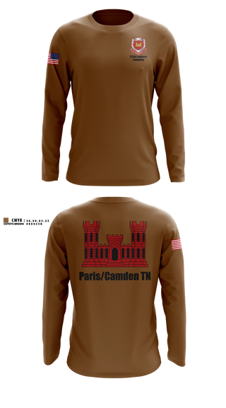 Long Sleeve Performance Shirt, 212th Engineer Company, National Guard, Teamtime, Team time, sublimation, custom sports apparel, team uniforms, spirit wear, spiritwear, sports uniforms, custom shirts, team store, custom team store, fundraiser sports, apparel fundraiser