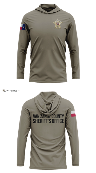 Long Sleeve hooded sunshirt, Van Zandt county sheriff’s office, Police, Teamtime, Team time, sublimation, custom sports apparel, team uniforms, spirit wear, spiritwear, sports uniforms, custom shirts, team store, custom team store, fundraiser sports, apparel fundraiser