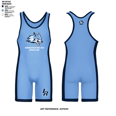 Indian River Wolves 97303805 Wrestling Singlet - 2