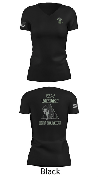 Womens Short Sleeve Vneck Shirt, ECT-7, 11 CYBN, Army, Teamtime, Team time, sublimation, custom sports apparel, team uniforms, spirit wear, spiritwear, sports uniforms, custom shirts, team store, custom team store, fundraiser sports, apparel fundraiser
