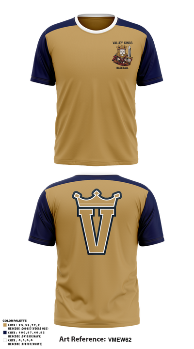 Valley Kings 11609038 Short Sleeve Performance Shirt - 1