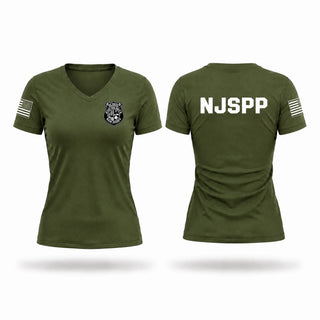 Womens Short Sleeve Vneck Shirt, New Jersey State Park Police, Police, Teamtime, Team time, sublimation, custom sports apparel, team uniforms, spirit wear, spiritwear, sports uniforms, custom shirts, team store, custom team store, fundraiser sports, apparel fundraiser