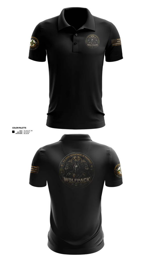 Short Sleeve Performance Polo, Madigan pharmacy colts, Army, Teamtime, Team time, sublimation, custom sports apparel, team uniforms, spirit wear, spiritwear, sports uniforms, custom shirts, team store, custom team store, fundraiser sports, apparel fundraiser