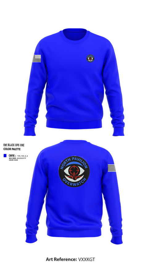 Crew Neck Sweatshirt, North Pavilion Overwatch, , Teamtime, Team time, sublimation, custom sports apparel, team uniforms, spirit wear, spiritwear, sports uniforms, custom shirts, team store, custom team store, fundraiser sports, apparel fundraiser