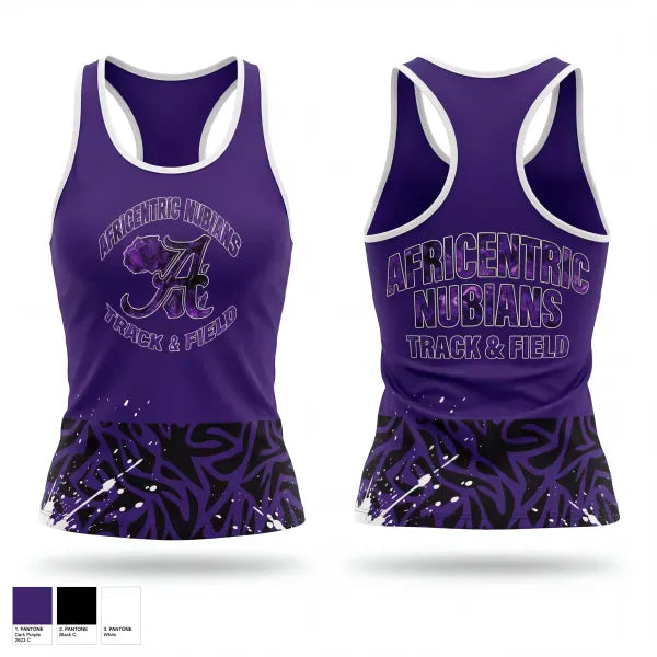 Mens Track Singlet, Africentric Nubians, Track & Field, Teamtime, Team time, sublimation, custom sports apparel, team uniforms, spirit wear, spiritwear, sports uniforms, custom shirts, team store, custom team store, fundraiser sports, apparel fundraiser