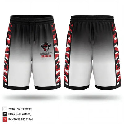 Badlands Bandits 67765275 Mens Reversible Basketball Shorts - 1