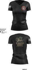 Sussex County Paramedics 80974460 Women's Short Sleeve V-neck Shirt - 202