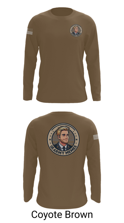 U.S Army memes 48956065 Long Sleeve Performance Shirt 6