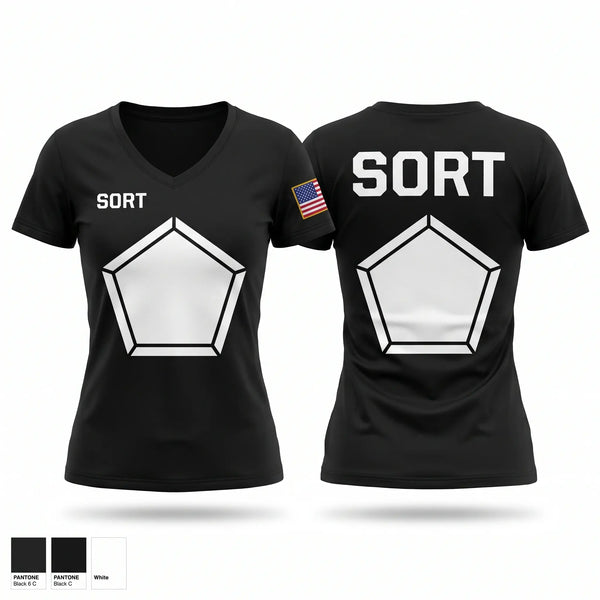 Womens Short Sleeve Vneck Shirt, SORT, Police, Teamtime, Team time, sublimation, custom sports apparel, team uniforms, spirit wear, spiritwear, sports uniforms, custom shirts, team store, custom team store, fundraiser sports, apparel fundraiser