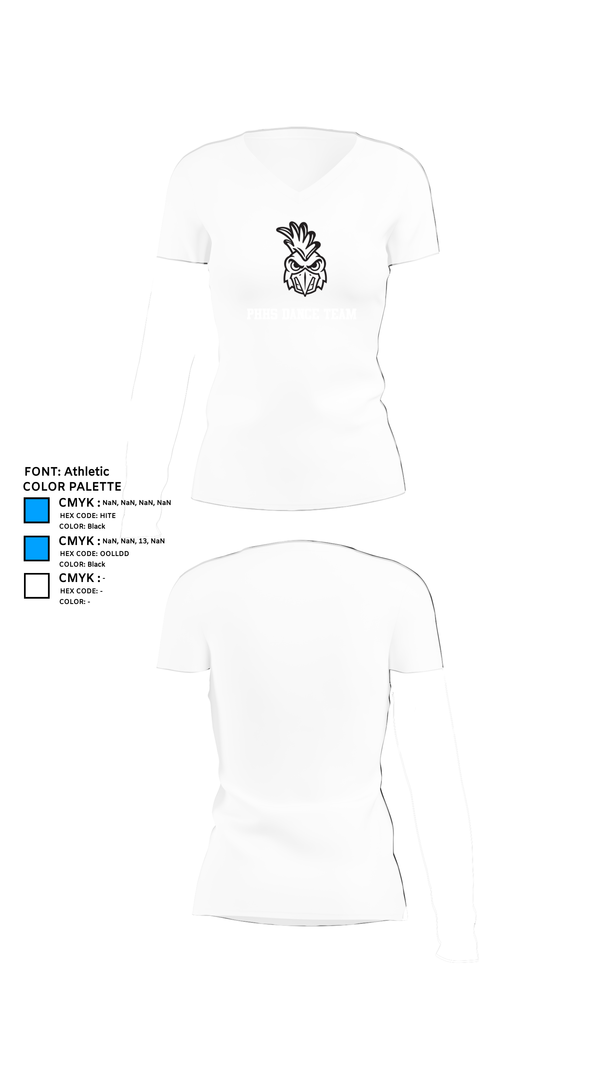 Womens Short Sleeve Vneck Shirt, PHHS Dance Team, Spirit Store, Teamtime, Team time, sublimation, custom sports apparel, team uniforms, spirit wear, spiritwear, sports uniforms, custom shirts, team store, custom team store, fundraiser sports, apparel fundraiser