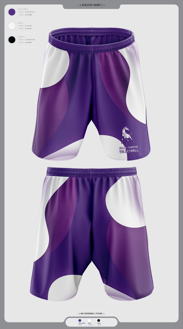 Athletic Shorts With Pockets, Belle Fourche Volleyball, Women's Volleyball, Teamtime, Team time, sublimation, custom sports apparel, team uniforms, spirit wear, spiritwear, sports uniforms, custom shirts, team store, custom team store, fundraiser sports, apparel fundraiser