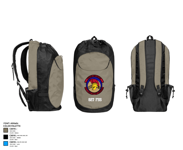 Gear Bag, 627 FSS, Air Force, Teamtime, Team time, sublimation, custom sports apparel, team uniforms, spirit wear, spiritwear, sports uniforms, custom shirts, team store, custom team store, fundraiser sports, apparel fundraiser