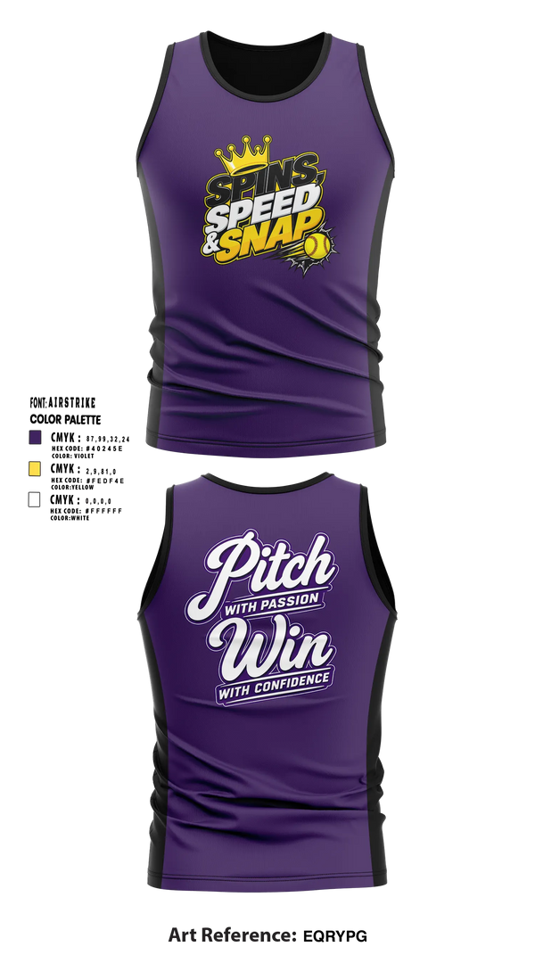 Tank Top, Spins, Speed & Snap Pitching, , Teamtime, Team time, sublimation, custom sports apparel, team uniforms, spirit wear, spiritwear, sports uniforms, custom shirts, team store, custom team store, fundraiser sports, apparel fundraiser