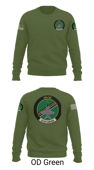 Crew Neck Sweatshirt, VFA-105, , Teamtime, Team time, sublimation, custom sports apparel, team uniforms, spirit wear, spiritwear, sports uniforms, custom shirts, team store, custom team store, fundraiser sports, apparel fundraiser