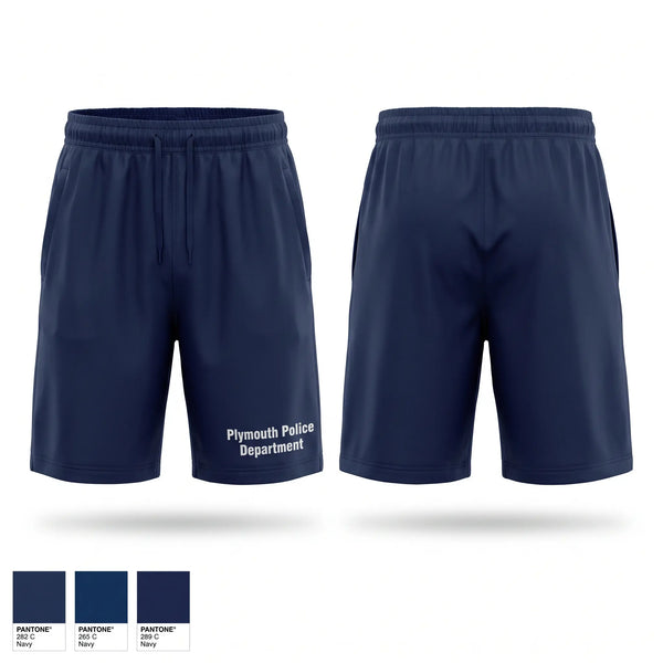 Athletic Shorts With Pockets, Plymouth Police Department, Police, Teamtime, Team time, sublimation, custom sports apparel, team uniforms, spirit wear, spiritwear, sports uniforms, custom shirts, team store, custom team store, fundraiser sports, apparel fundraiser