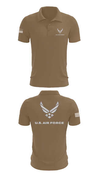 Short Sleeve Performance Polo, USAF Volunteer, Air Force, Teamtime, Team time, sublimation, custom sports apparel, team uniforms, spirit wear, spiritwear, sports uniforms, custom shirts, team store, custom team store, fundraiser sports, apparel fundraiser