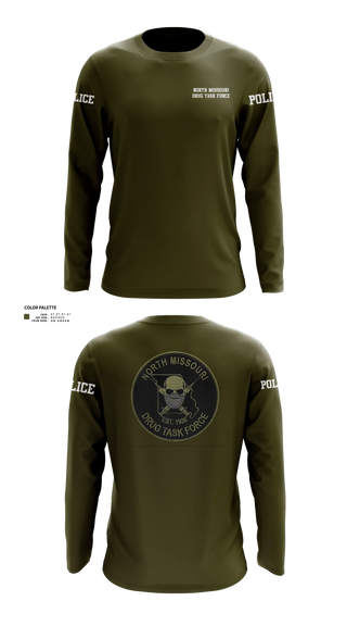 Long Sleeve Performance Shirt, North Missouri Drug Task Force, Police, Teamtime, Team time, sublimation, custom sports apparel, team uniforms, spirit wear, spiritwear, sports uniforms, custom shirts, team store, custom team store, fundraiser sports, apparel fundraiser