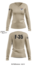 85FG 81173832 Women's Long Sleeve V-neck Shirt - 21
