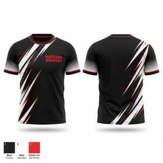 Short Sleeve Performance Shirt, Maryland Warriors, Track & Field, Teamtime, Team time, sublimation, custom sports apparel, team uniforms, spirit wear, spiritwear, sports uniforms, custom shirts, team store, custom team store, fundraiser sports, apparel fundraiser