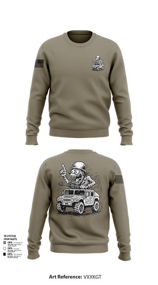 Crew Neck Sweatshirt, 278th JMTG-U Mayors Cell Mech., , Teamtime, Team time, sublimation, custom sports apparel, team uniforms, spirit wear, spiritwear, sports uniforms, custom shirts, team store, custom team store, fundraiser sports, apparel fundraiser
