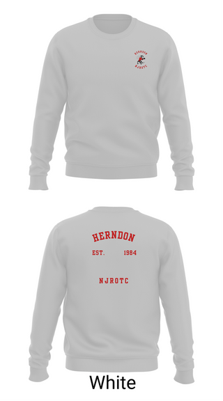 Crew Neck Sweatshirt, Herndon HS NJROTCHerndon High School NJROTC, Spirit Store, Teamtime, Team time, sublimation, custom sports apparel, team uniforms, spirit wear, spiritwear, sports uniforms, custom shirts, team store, custom team store, fundraiser sports, apparel fundraiser