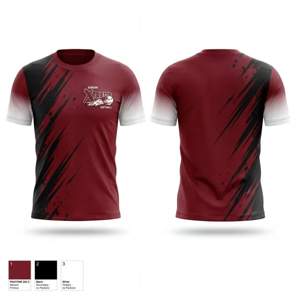 Short Sleeve Performance Shirt, Auburn Xtreme, Softball, Teamtime, Team time, sublimation, custom sports apparel, team uniforms, spirit wear, spiritwear, sports uniforms, custom shirts, team store, custom team store, fundraiser sports, apparel fundraiser