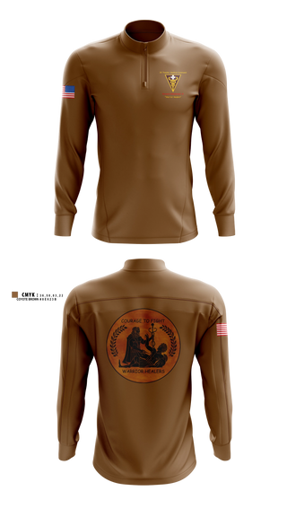 Quarter Zip Jacket, 3D Theater Medical Command (Forward) Detachment 31, Army, Teamtime, Team time, sublimation, custom sports apparel, team uniforms, spirit wear, spiritwear, sports uniforms, custom shirts, team store, custom team store, fundraiser sports, apparel fundraiser