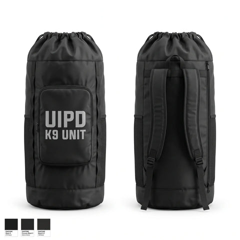 Gear Bag, UIPD K9 UNIT, Police, Teamtime, Team time, sublimation, custom sports apparel, team uniforms, spirit wear, spiritwear, sports uniforms, custom shirts, team store, custom team store, fundraiser sports, apparel fundraiser