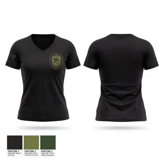 Womens Short Sleeve Vneck Shirt, Hudson NH Police Department, Police, Teamtime, Team time, sublimation, custom sports apparel, team uniforms, spirit wear, spiritwear, sports uniforms, custom shirts, team store, custom team store, fundraiser sports, apparel fundraiser